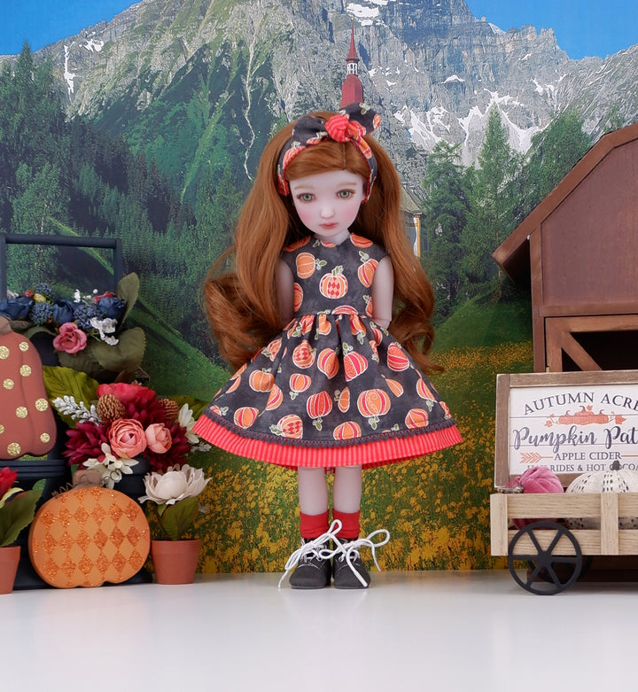 Pumpkin Carnival - dress with boots for Ruby Red Fashion Friends doll