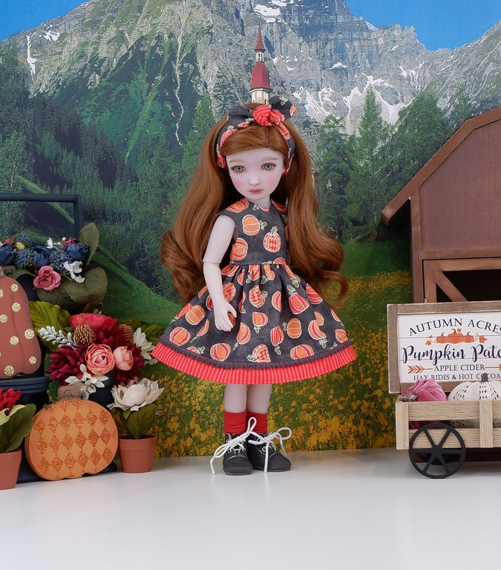 Pumpkin Carnival - dress with boots for Ruby Red Fashion Friends doll