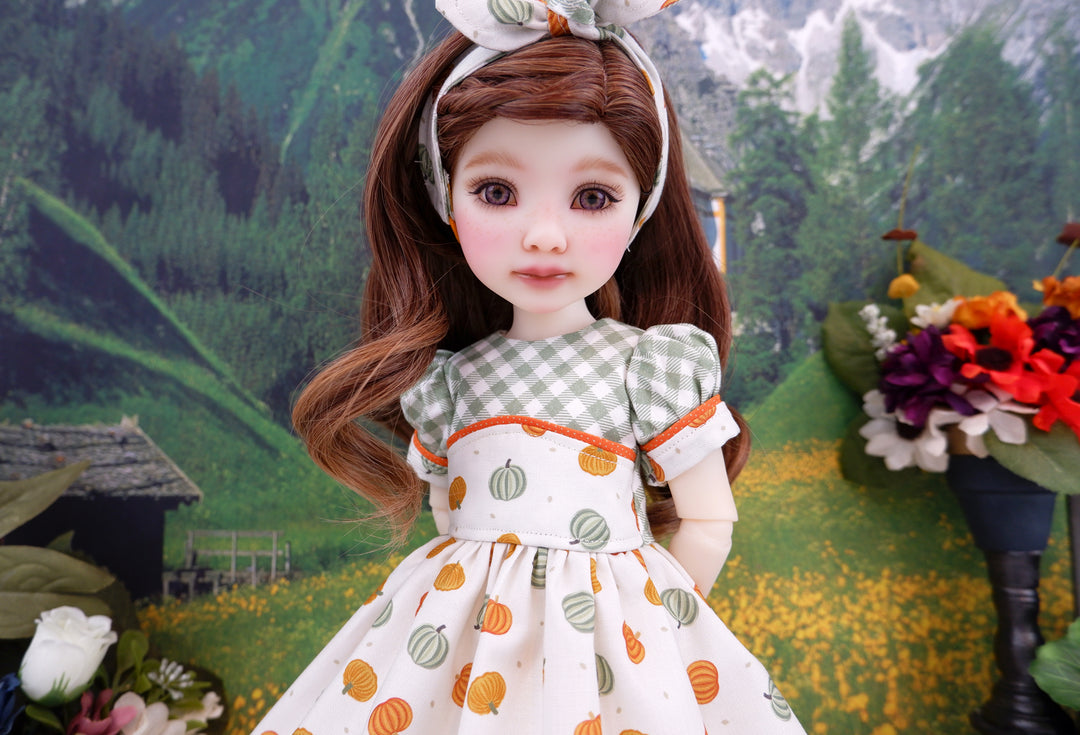 Pumpkin Country - dress and shoes for Ruby Red Fashion Friends doll