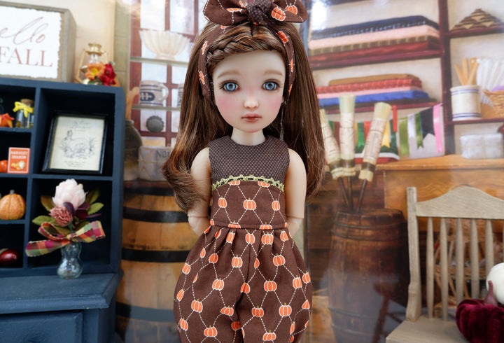 Pumpkin Grove - romper with boots for Ruby Red Fashion Friends doll