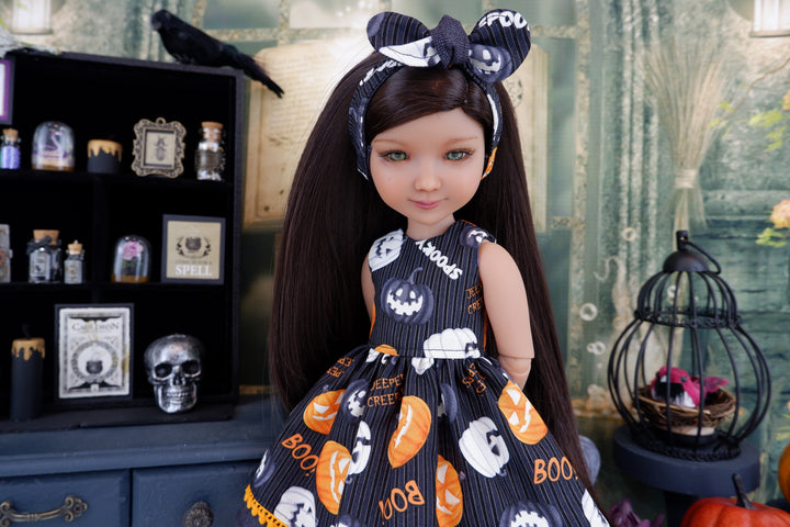 Pumpkin Haunting - dress with boots for Ruby Red Fashion Friends doll