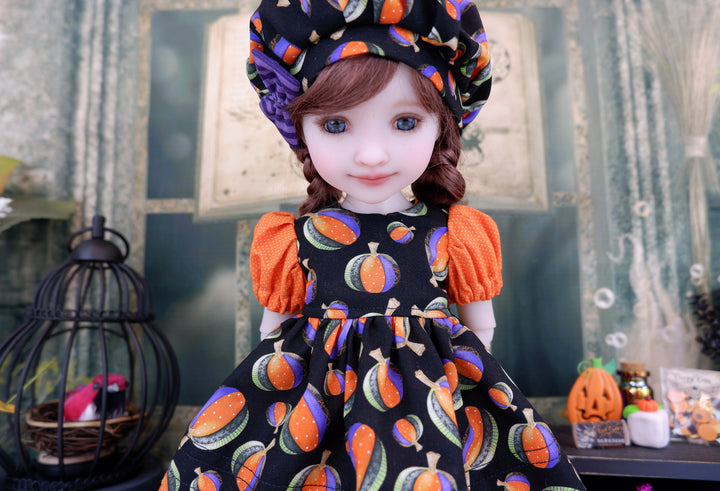 Pumpkin Patchwork - dress with boots for Ruby Red Fashion Friends doll