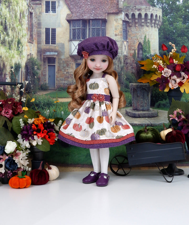 Pumpkin Perfection - dress with shoes for Ruby Red Fashion Friends doll