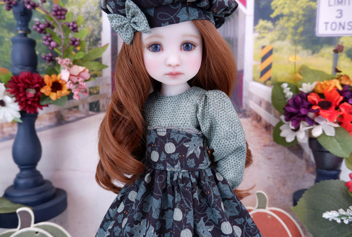 Pumpkin Shadows - dress with shoes for Ruby Red Fashion Friends doll