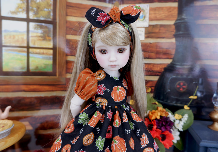 Pumpkin Spice - dress and boots for Ruby Red Fashion Friends doll