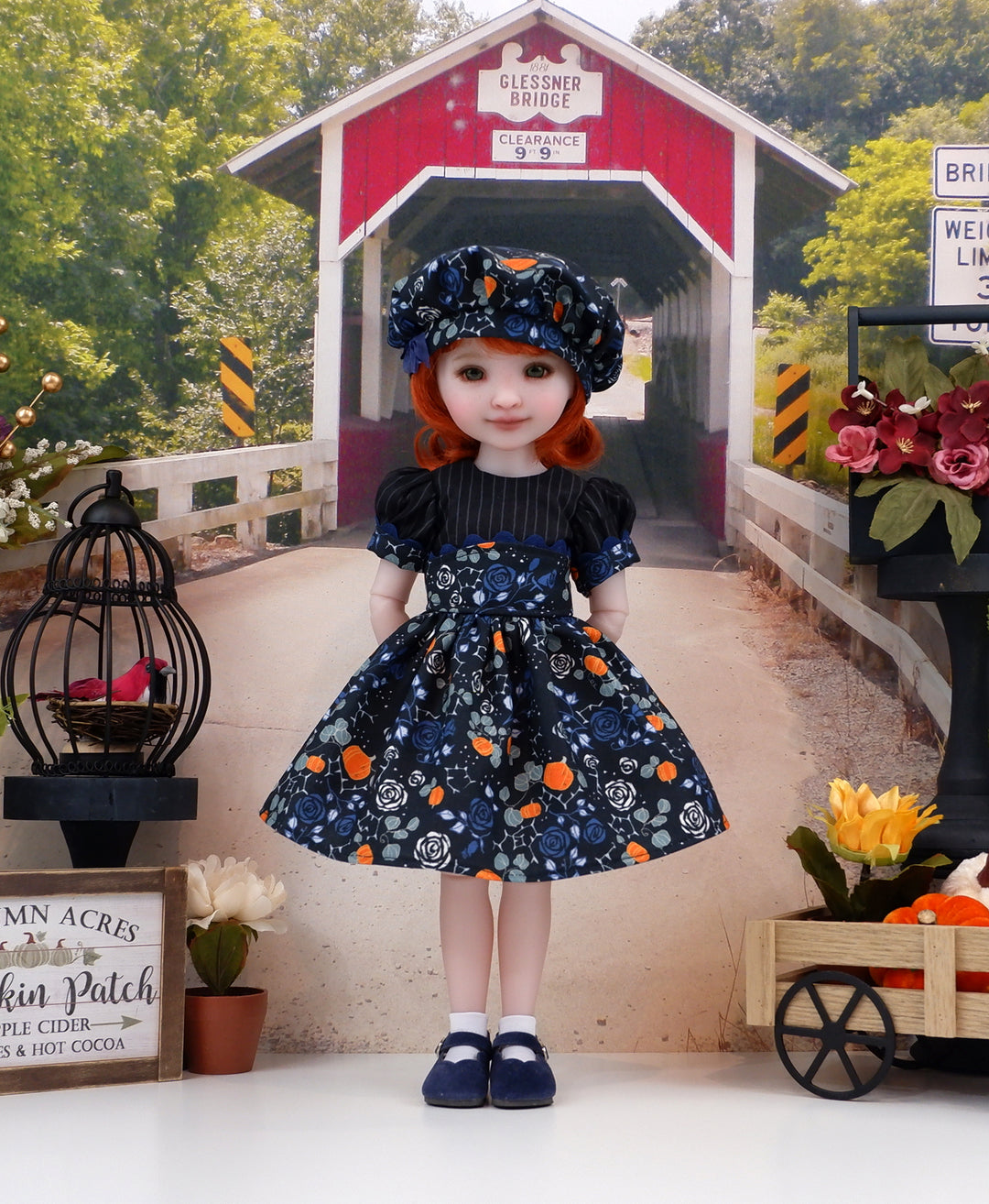 Pumpkins &amp; Thorns - dress and shoes for Ruby Red Fashion Friends doll