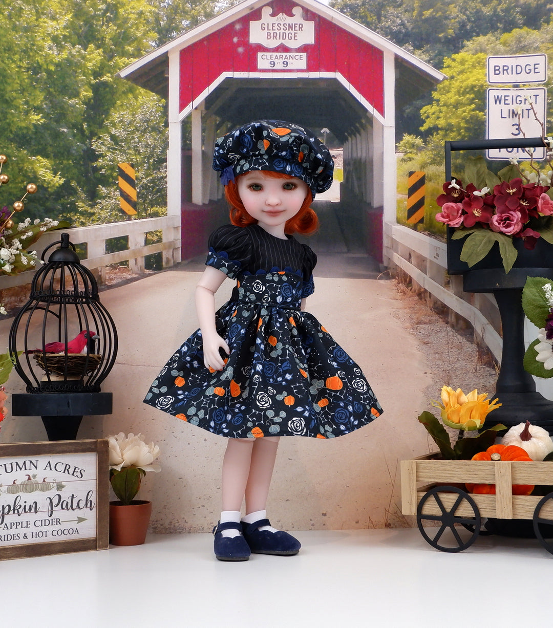 Pumpkins &amp; Thorns - dress and shoes for Ruby Red Fashion Friends doll