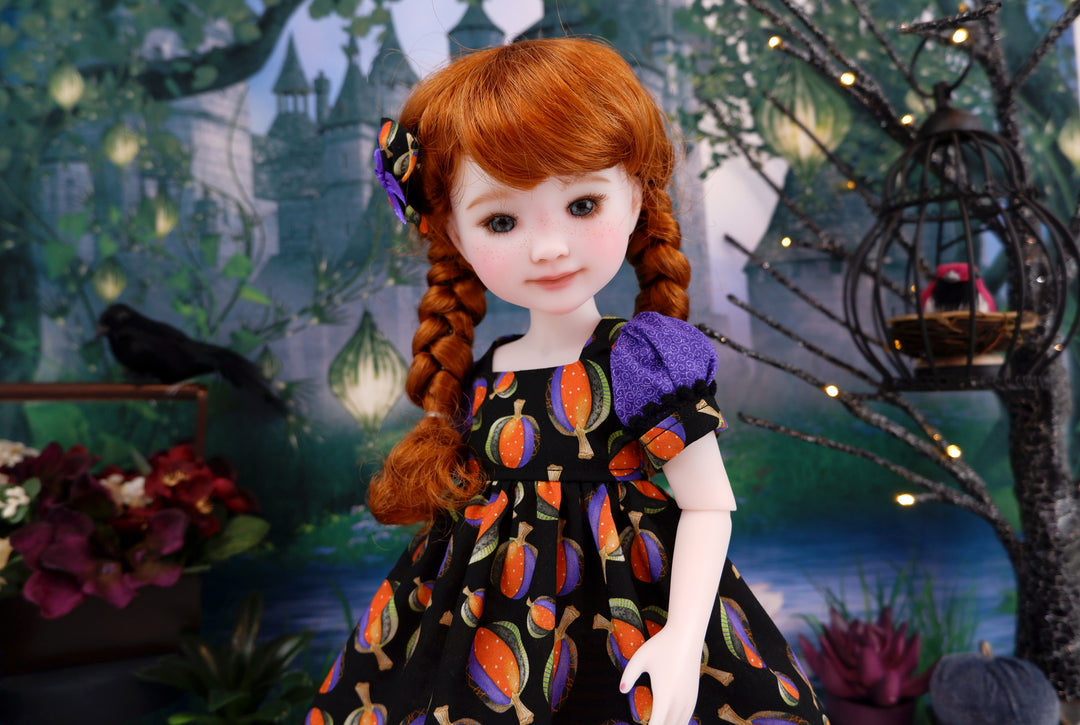 Quilted Pumpkins - dress and shoes for Ruby Red Fashion Friends doll