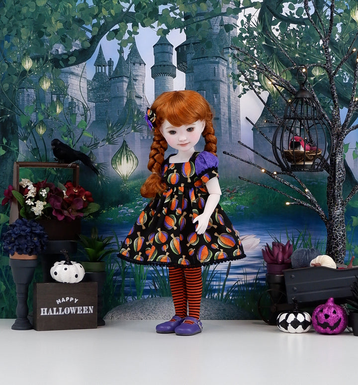 Quilted Pumpkins - dress and shoes for Ruby Red Fashion Friends doll
