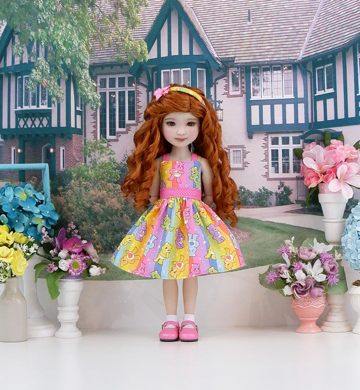 Rainbow Care Bear - dress and shoes for Ruby Red Fashion Friends doll
