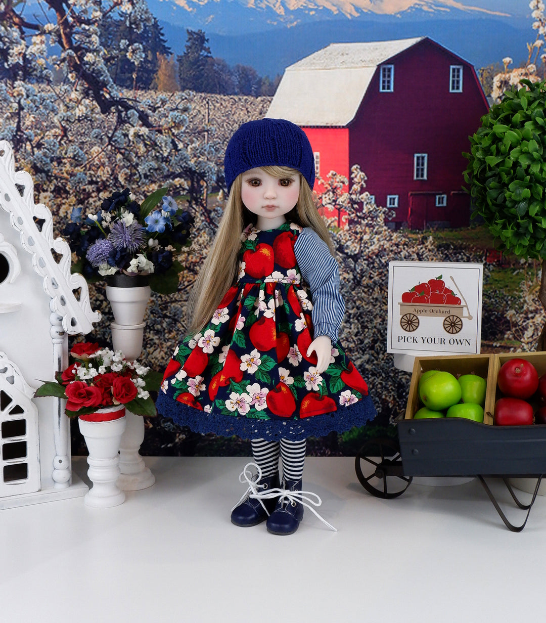 Red Delicious - dress ensemble with boots for Ruby Red Fashion Friends doll
