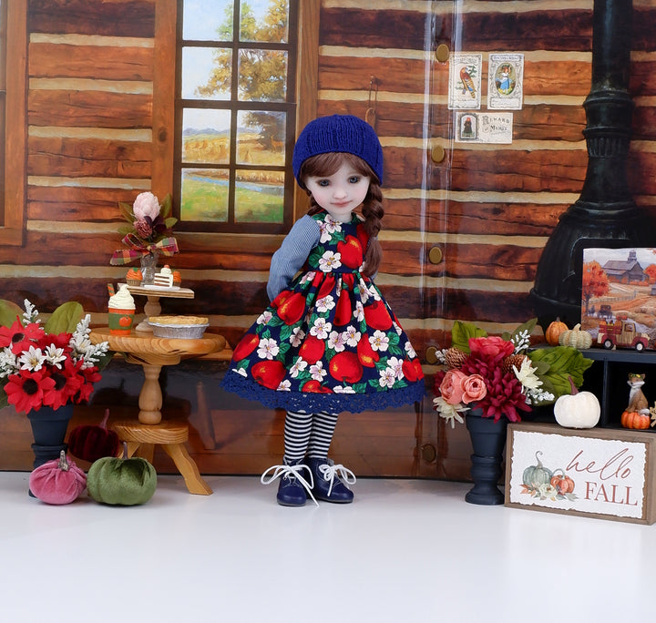 Red Delicious - dress ensemble with boots for Ruby Red Fashion Friends doll
