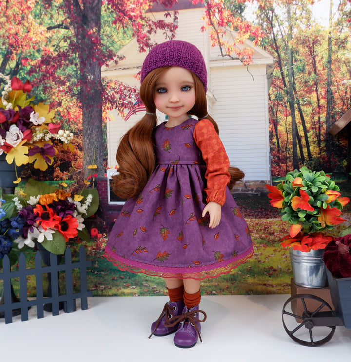 Red Oak Fall - dress with boots for Ruby Red Fashion Friends doll