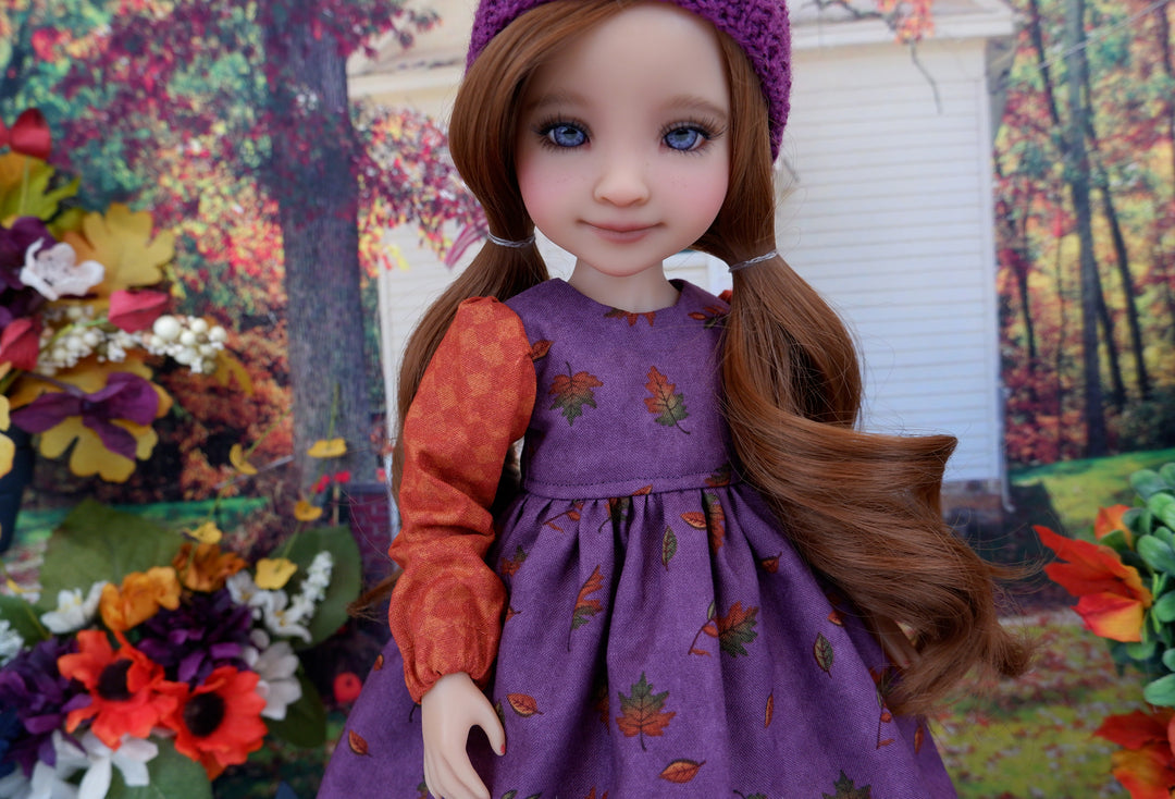 Red Oak Fall - dress with boots for Ruby Red Fashion Friends doll