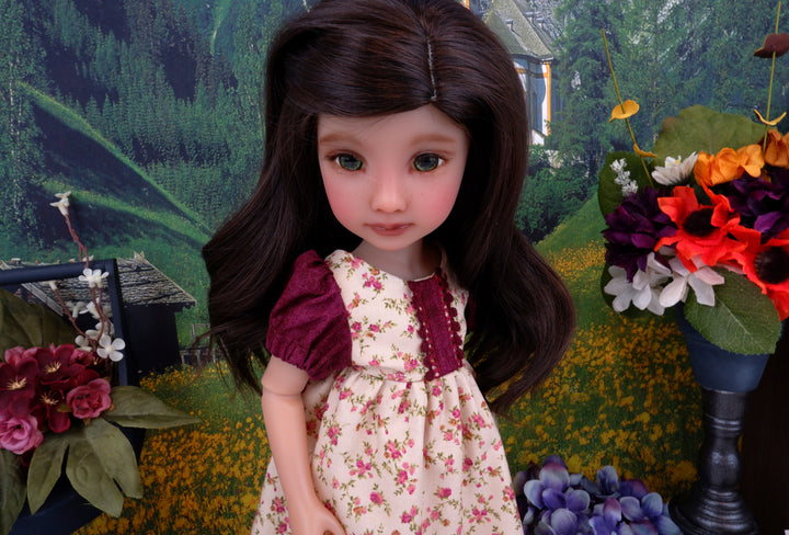 Regency Autumn - dress & shawl with boots for Ruby Red Fashion Friends doll