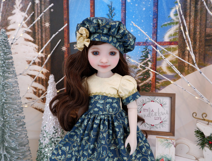 Resplendent Holly - dress and shoes for Ruby Red Fashion Friends doll