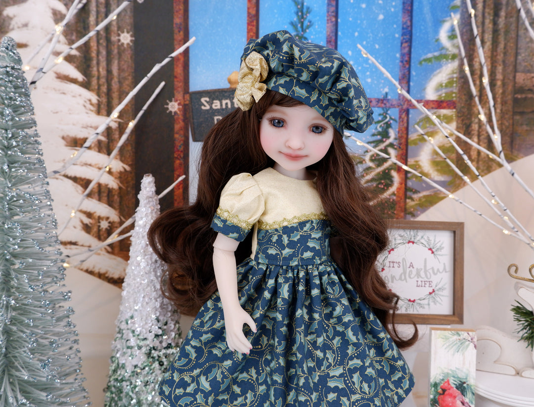 Resplendent Holly - dress and shoes for Ruby Red Fashion Friends doll