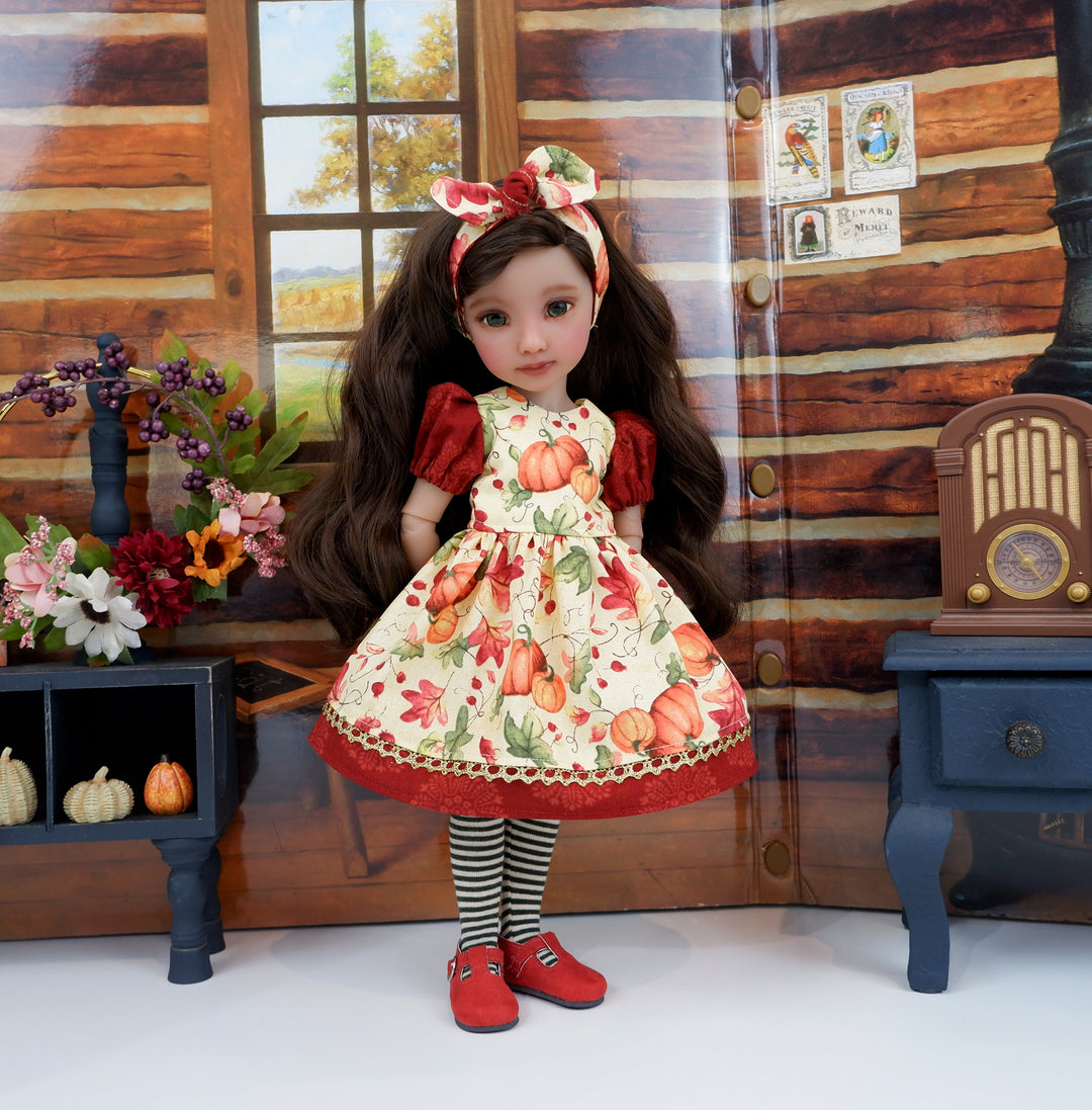 Rich Harvest - dress and shoes for Ruby Red Fashion Friends doll