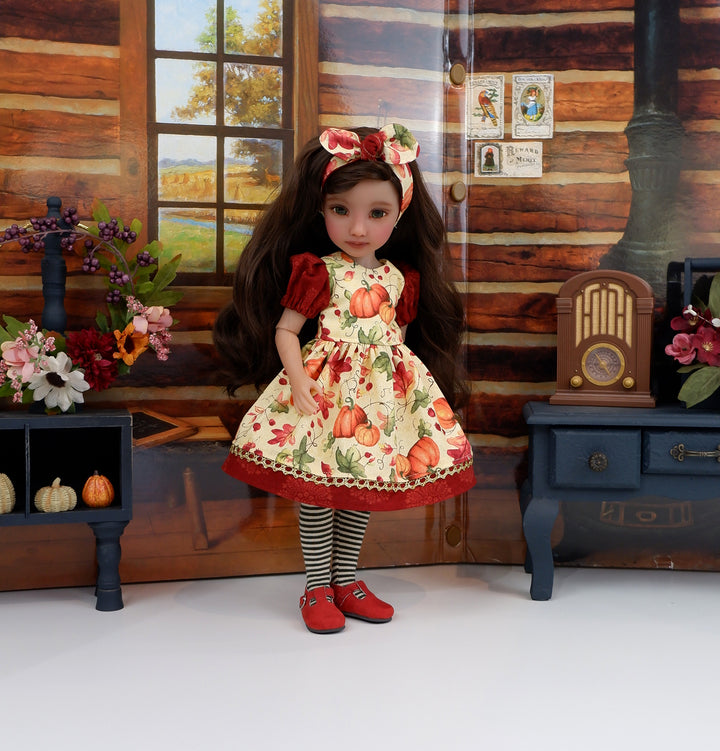 Rich Harvest - dress and shoes for Ruby Red Fashion Friends doll