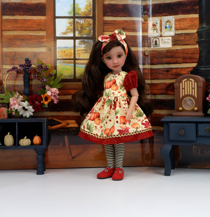 Rich Harvest - dress and shoes for Ruby Red Fashion Friends doll