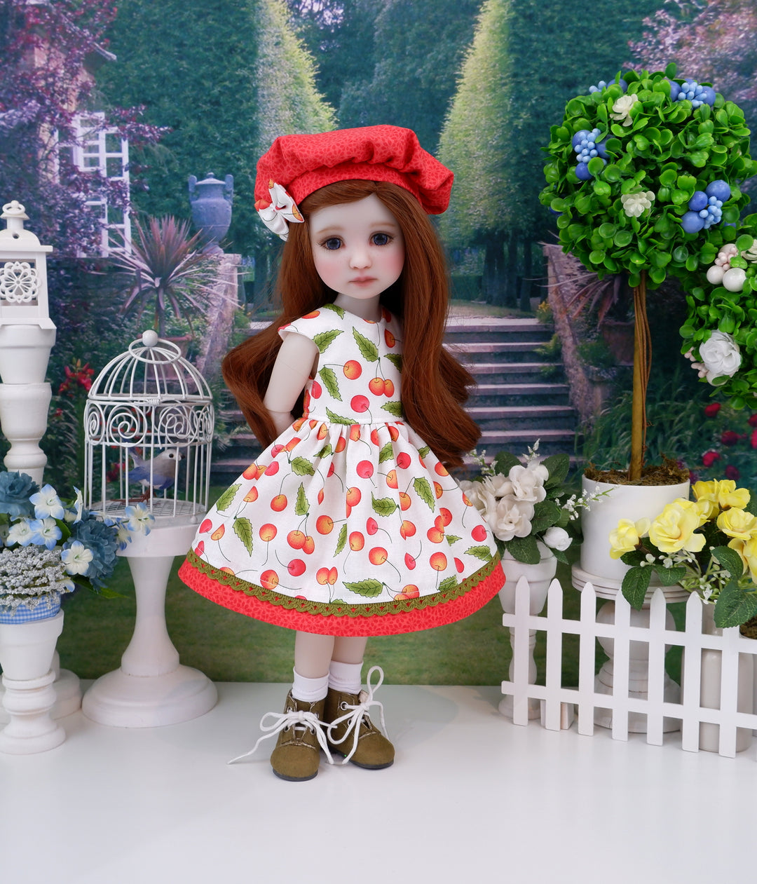 Ripe Rainiers - dress with boots for Ruby Red Fashion Friends doll