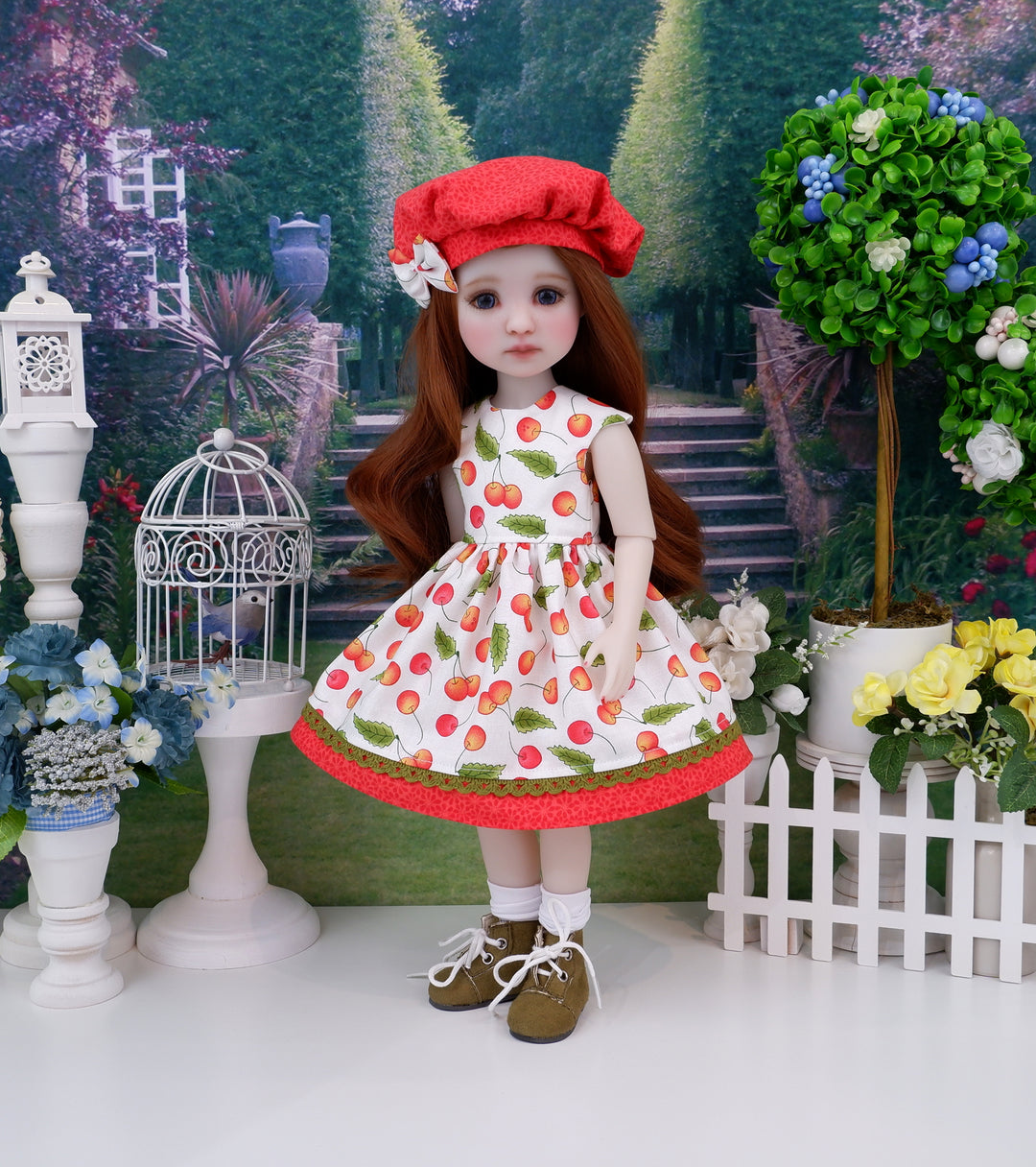 Ripe Rainiers - dress with boots for Ruby Red Fashion Friends doll