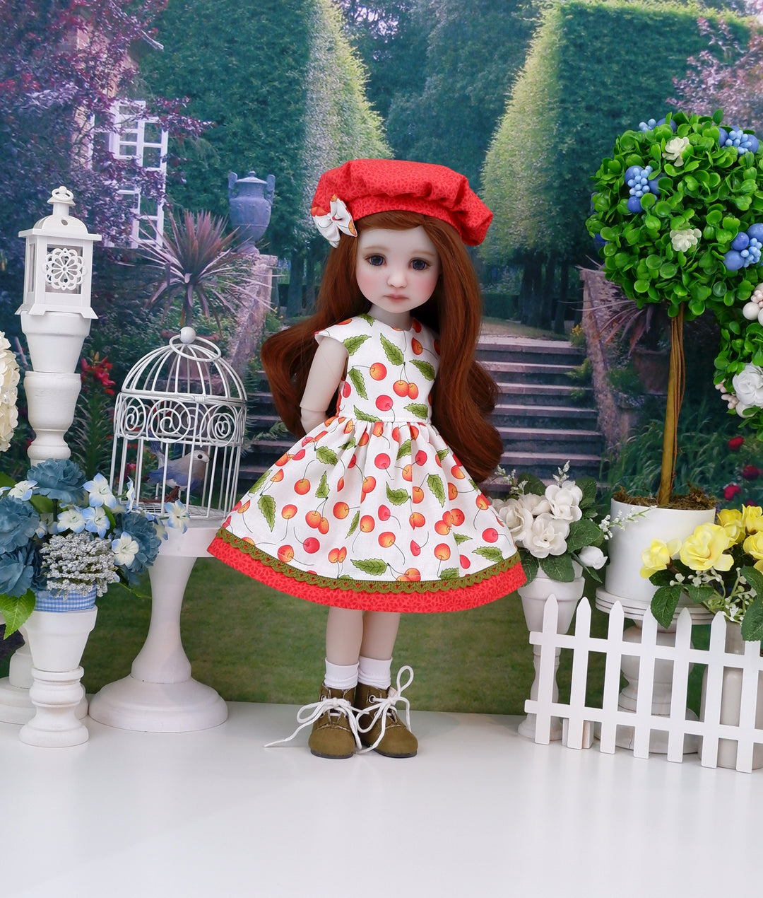 Ripe Rainiers - dress with boots for Ruby Red Fashion Friends doll