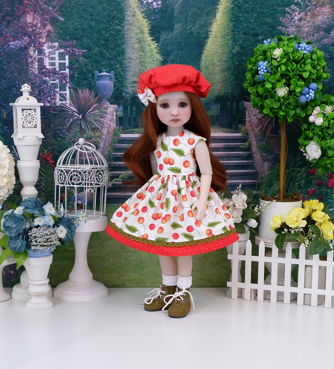 Ripe Rainiers - dress with boots for Ruby Red Fashion Friends doll