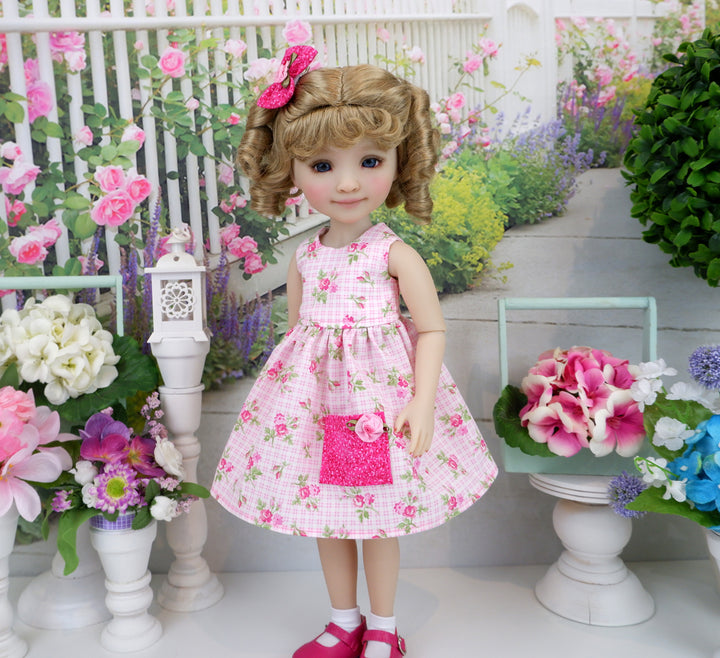 Rose Plaid - dress with shoes for Ruby Red Fashion Friends doll