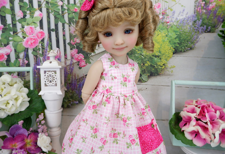 Rose Plaid - dress with shoes for Ruby Red Fashion Friends doll