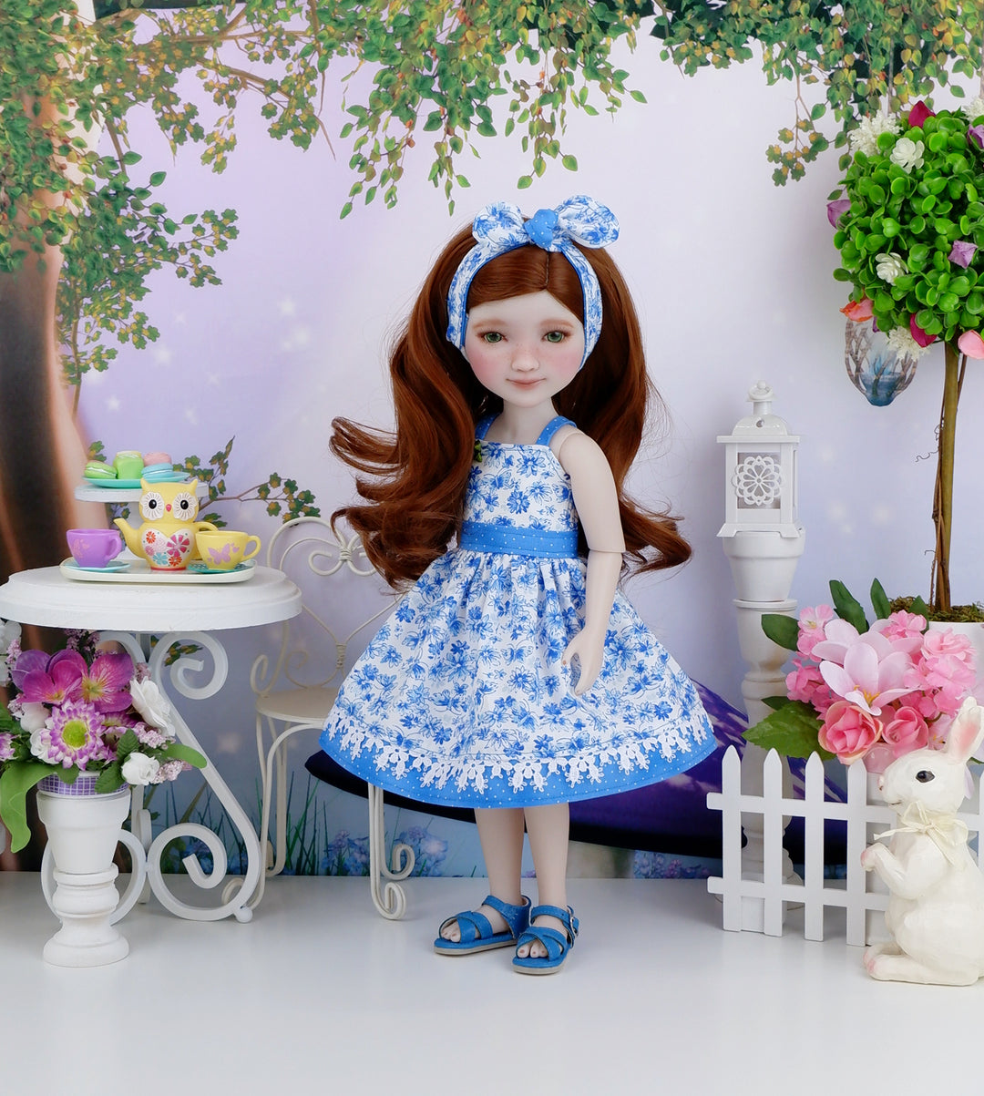 Royal Butterfly - dress with sandals for Ruby Red Fashion Friends doll