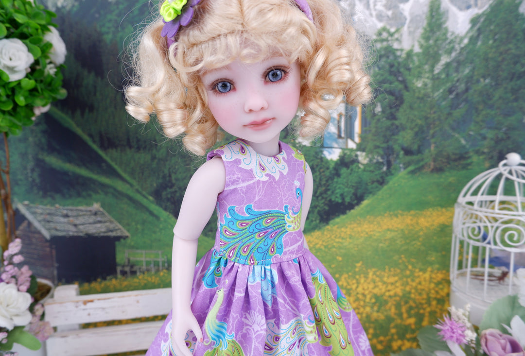 Royal Peacock - dress with sandals for Ruby Red Fashion Friends doll