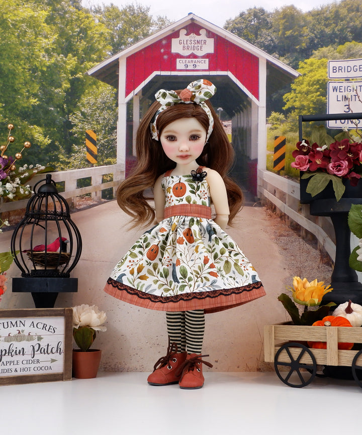 Rustic October - dress and boots for Ruby Red Fashion Friends doll