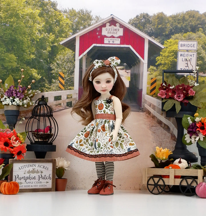 Rustic October - dress and boots for Ruby Red Fashion Friends doll