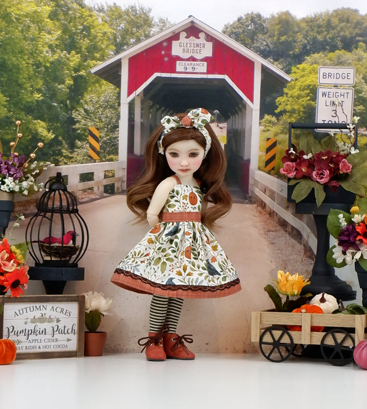 Rustic October - dress and boots for Ruby Red Fashion Friends doll