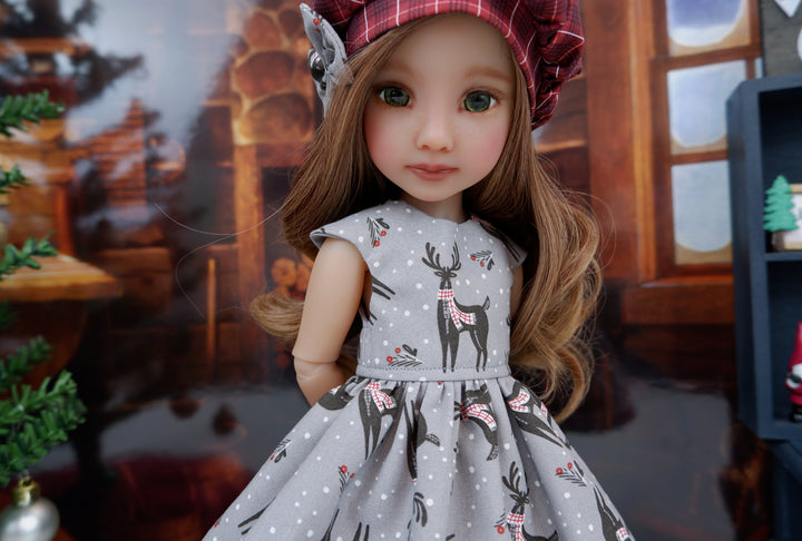 Rustic Reindeer - dress with boots for Ruby Red Fashion Friends doll