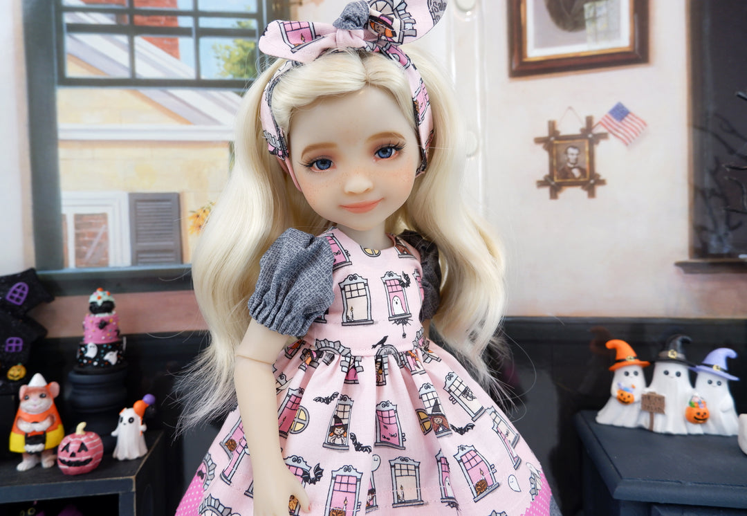Salem Schoolhouse - dress with boots for Ruby Red Fashion Friends doll