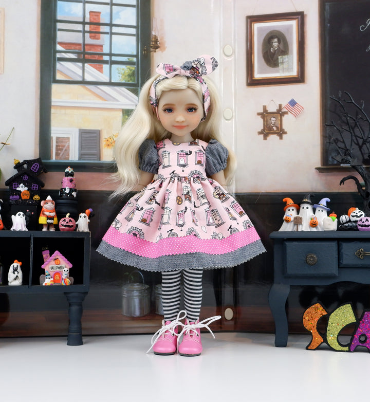 Salem Schoolhouse - dress with boots for Ruby Red Fashion Friends doll