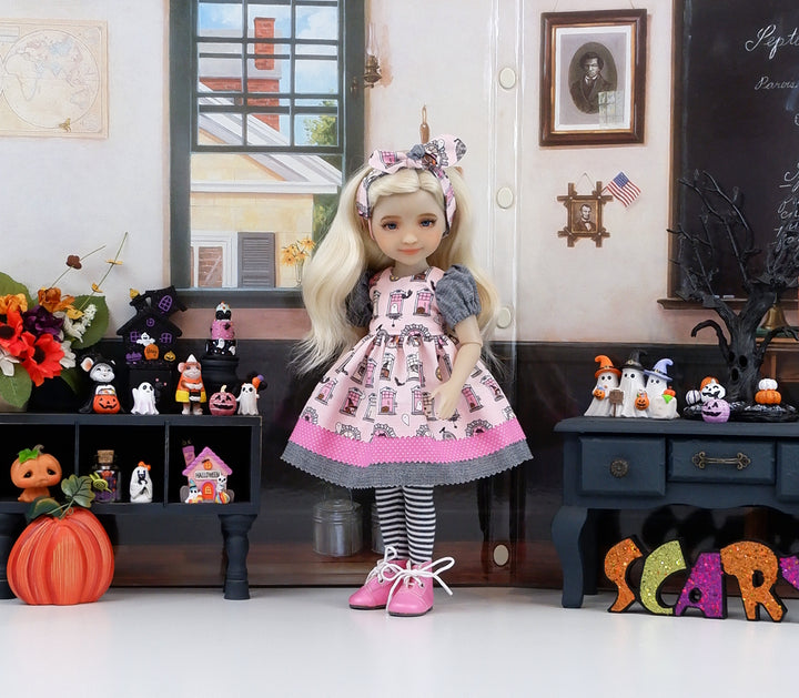 Salem Schoolhouse - dress with boots for Ruby Red Fashion Friends doll