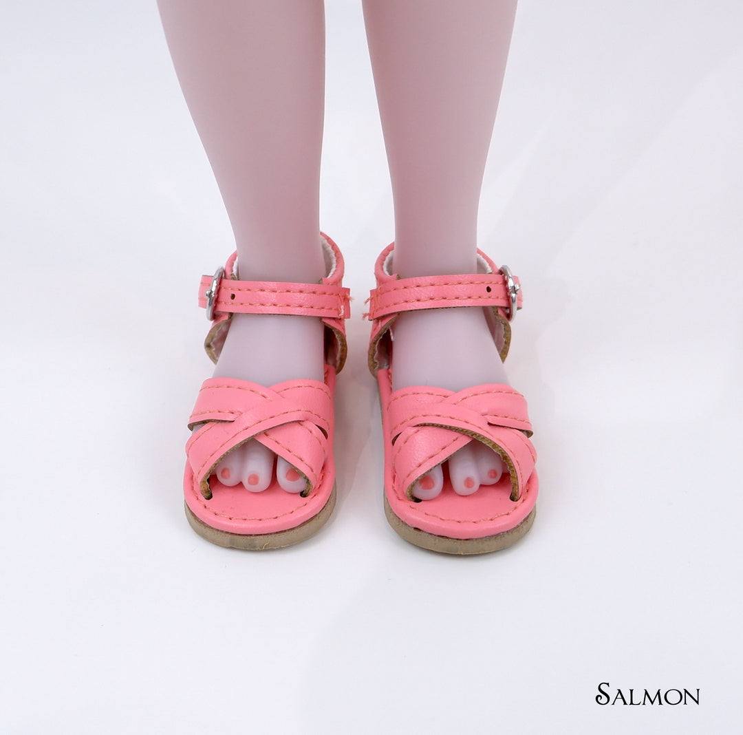 Criss Cross Sandals - 58mm - Fashion Friends doll shoes