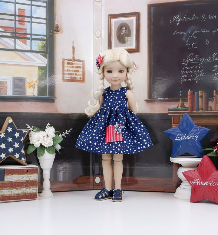 Salute the Stars - dress with sandals for Ruby Red Fashion Friends doll