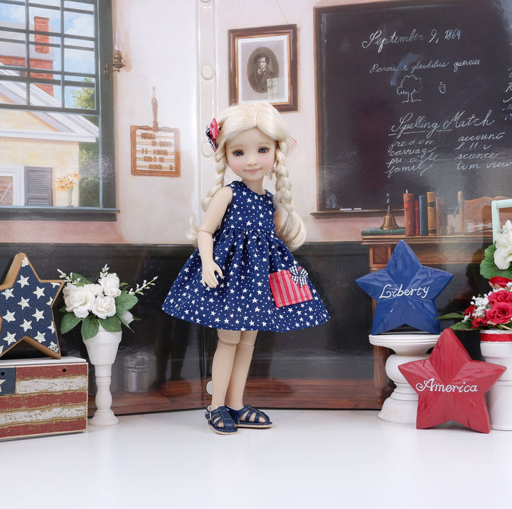 Salute the Stars - dress with sandals for Ruby Red Fashion Friends doll
