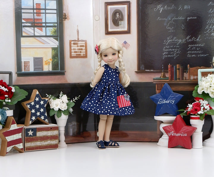 Salute the Stars - dress with sandals for Ruby Red Fashion Friends doll