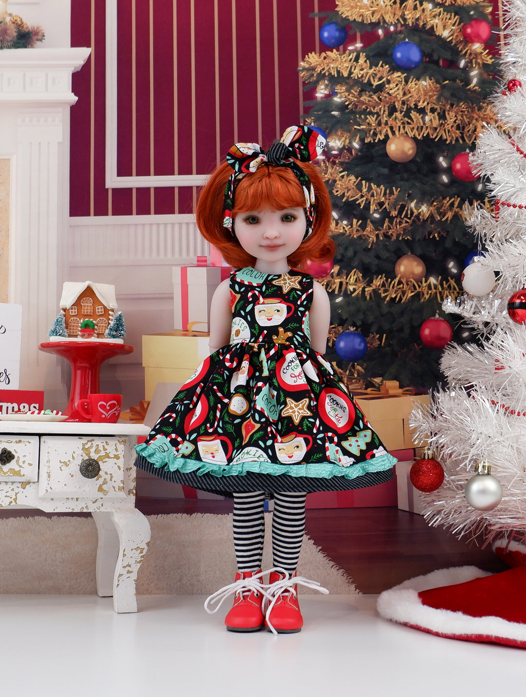 Santa Mug - dress with boots for Ruby Red Fashion Friends doll