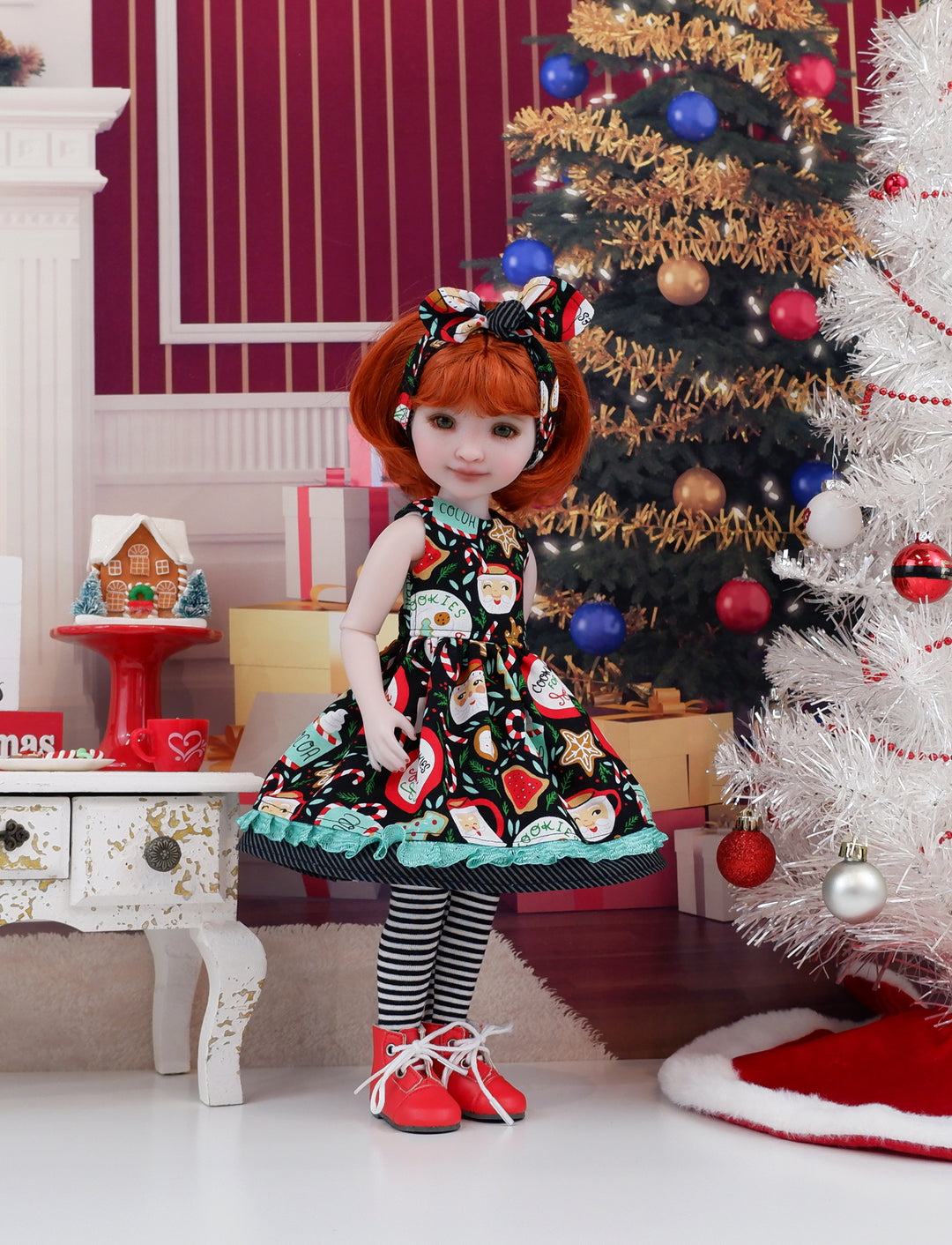 Santa Mug - dress with boots for Ruby Red Fashion Friends doll