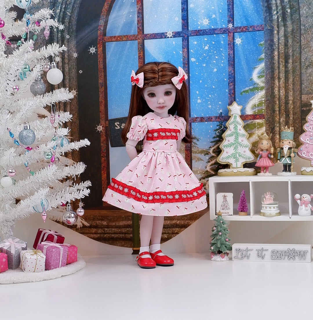 Santa's Greeting - dress with shoes for Ruby Red Fashion Friends doll
