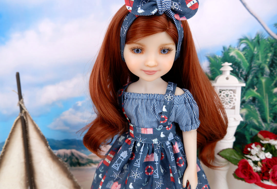 Saylor - custom nautical theme Ruby Red Fashion Friend doll & wardrobe