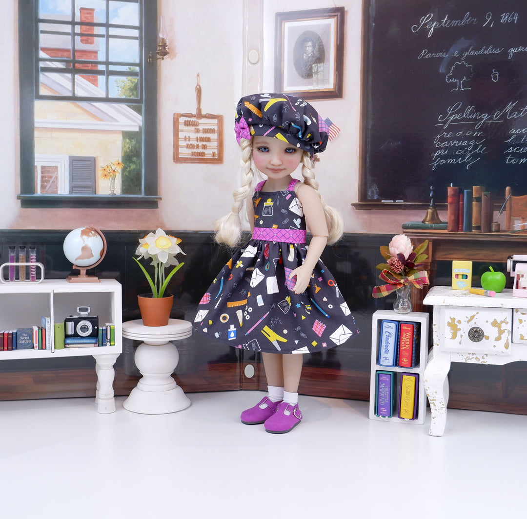 School Supplies - dress and shoes for Ruby Red Fashion Friends doll