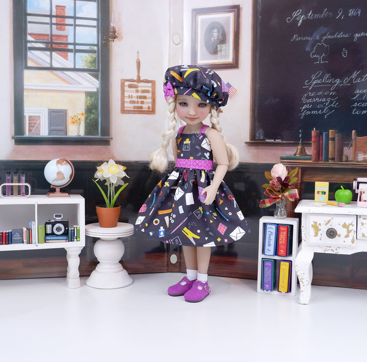 School Supplies - dress and shoes for Ruby Red Fashion Friends doll