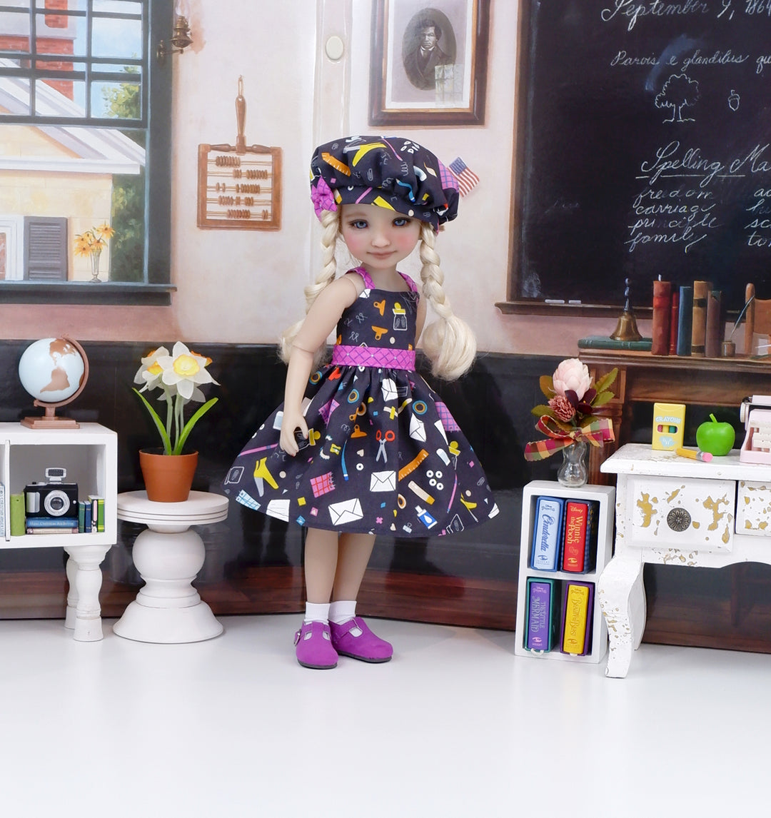 School Supplies - dress and shoes for Ruby Red Fashion Friends doll